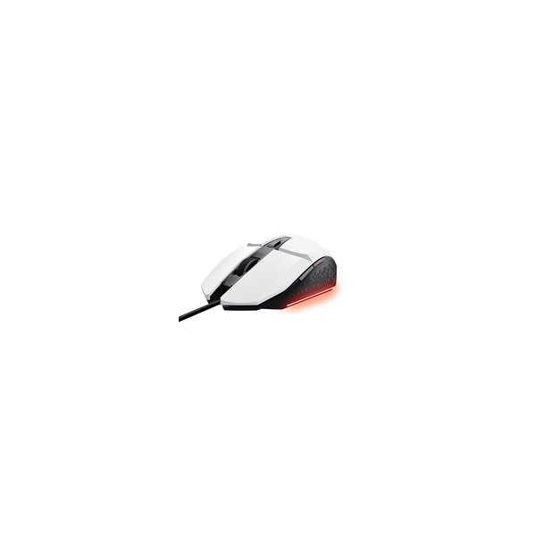 Trust GXT 109W Felox - rechts - Optisch - USB Typ-A - 6400 DPI - Schwarz - Weiß