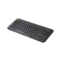Logitech K400 Plus - Volle Größe (100%) - Kabellos - RF Wireless - QWERTY - Schwarz