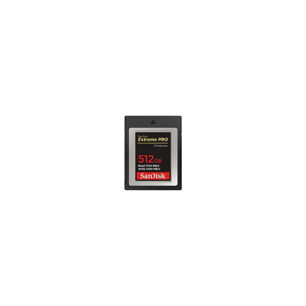 SanDisk SDCFE-512G-GN4NN - 512 GB - CFexpress - 1700 MB/s - 1400 MB/s - Schwarz