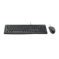 Logitech MK120 - Kabelgebunden - USB - QWERTY - Schwarz - Maus enthalten