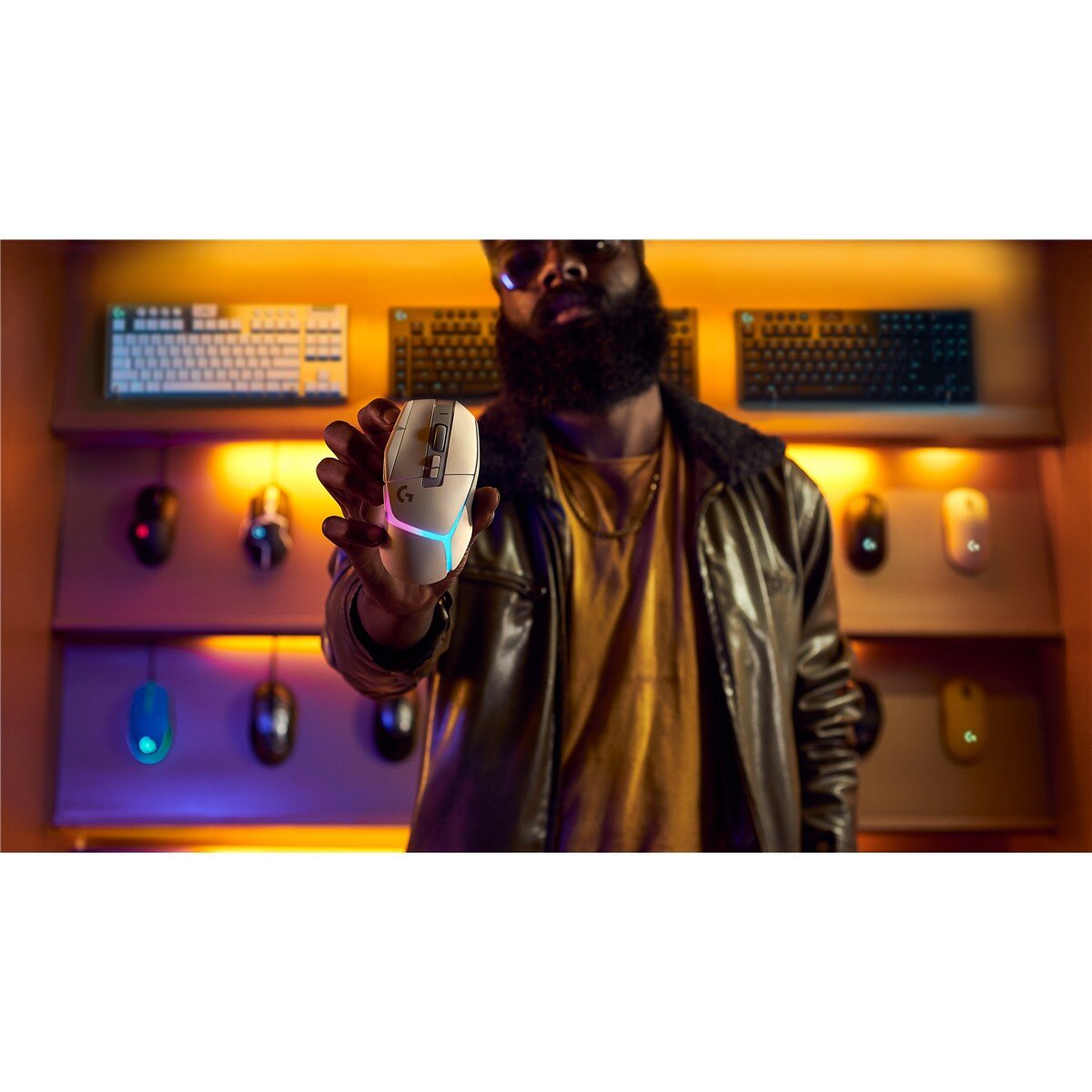 Logitech G G502 X PLUS, rechts, Optisch, RF Wireless, 25600 DPI, Weiß