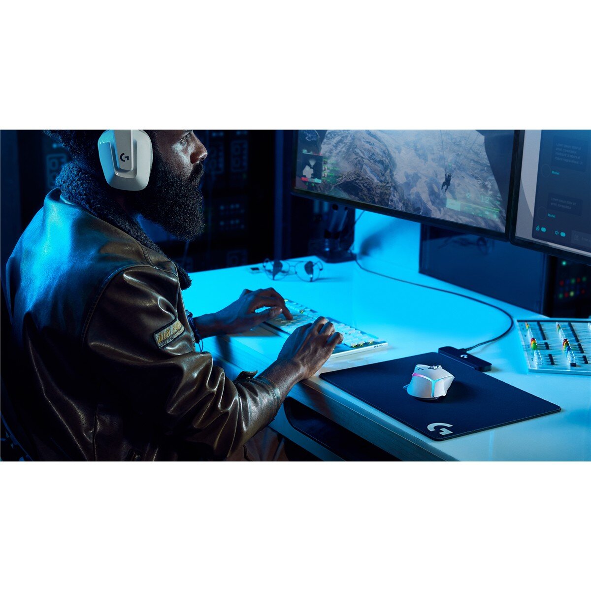 Logitech G G502 X PLUS, rechts, Optisch, RF Wireless, 25600 DPI, Weiß