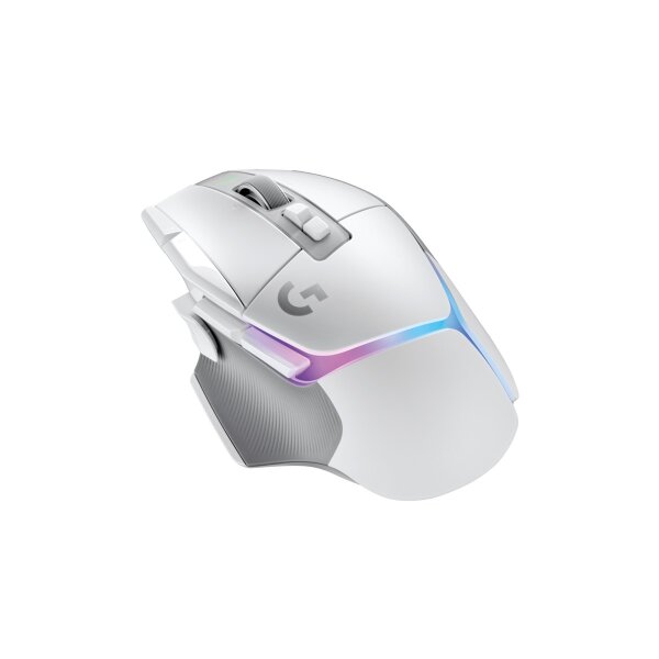 Logitech G G502 X PLUS, rechts, Optisch, RF Wireless, 25600 DPI, Weiß