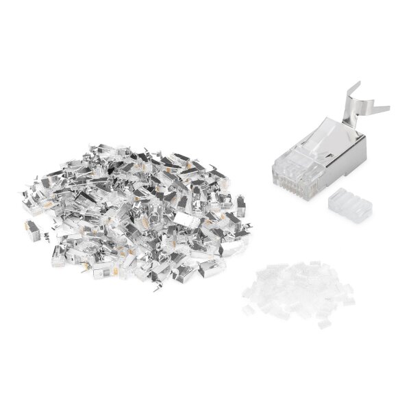 DIGITUS - AK-219604-100 - CAT 6A Modularstecker, 8P8C, geschirmt
