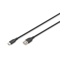 DIGITUS - AK-300340-020-S - USB C Kab. C/ST<>A/ST 2M Si.