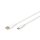 DIGITUS - AK-300340-020-W - USB C Kab. C/ST<>A/ST 2M Si.