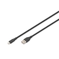 DIGITUS - AK-600108-005-S - USB A Kab. Lightning 0,5M Si.