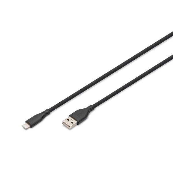DIGITUS - AK-600108-020-S - USB A Kab. Lightning 2M Si.