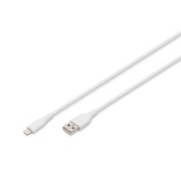 DIGITUS - AK-600108-020-W - USB A Kab. Lightning 2M Si.
