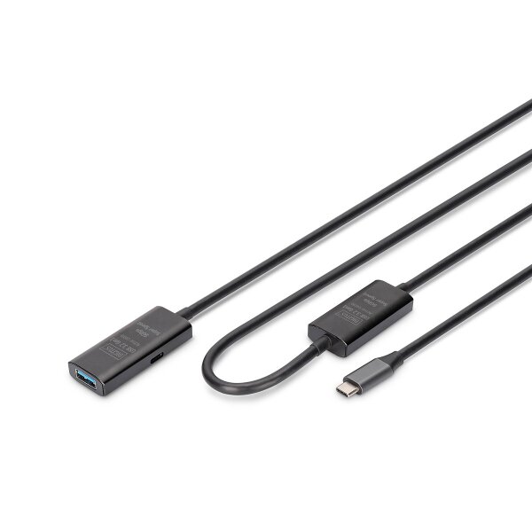 DIGITUS - DA-73111 - Aktives USB-C Verlängerungskabel, 10m