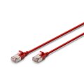 DIGITUS - DK-1632-A-015S-R - CAT 6A F-FTP slim patch cord, Cu, LSZH