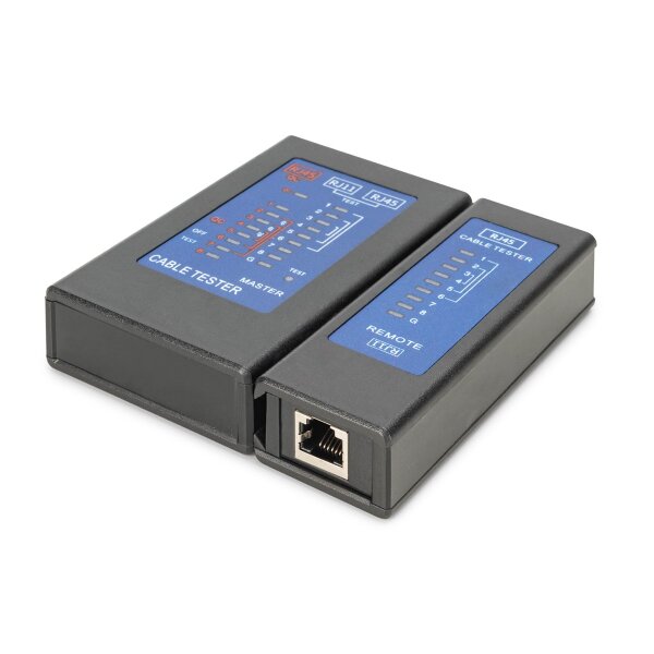 DIGITUS - DN-14001-2 - Kabeltester, Netzwerk, RJ45, Einseitiger Tester