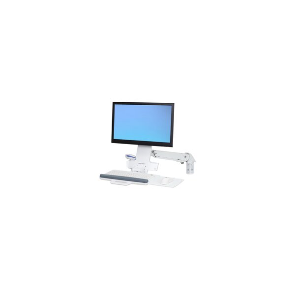 Ergotron StyleView Sit-Stand Combo Arm - Wandhalterung für LCD-Display/Tastatur/Maus/Strichcodescanner - Aluminium, hochwertiger Kunststoff