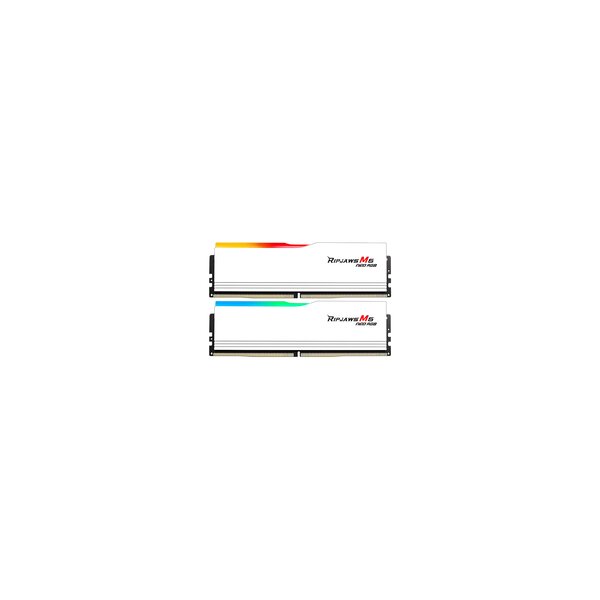 G.Skill DIMM 64 GB DDR5-6000 (2x 32 GB) Dual-Kit (weiß, F5-6000J3636F32GX2-RM5NRW, Ripjaws M5 Neo RGB, INTEL XMP, AMD EXPO) - 64 GB - DDR5
