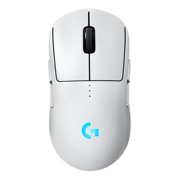 Logitech G PRO 2 LIGHTSPEED Mouse, Beidhändig, Optisch, RF Wireless + USB Type-A, 32000 DPI, 1 ms, Weiß
