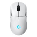 Logitech G PRO 2 LIGHTSPEED Mouse, Beidhändig, Optisch, RF Wireless + USB Type-A, 32000 DPI, 1 ms, Weiß