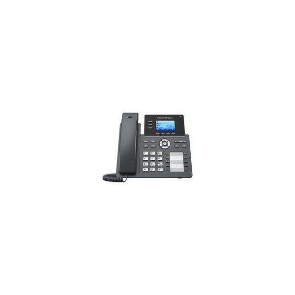 Grandstream GRP2604P - IP-Telefon - Schwarz - Kabelgebundenes Mobilteil - 3 Zeilen - 2000 Eintragungen - LCD