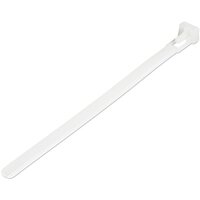 StarTech.com Kabelbinder - 152x3 mm - wiederverwendbar - lösbare Nylonbinder - 22 kg Zugfestigkeit - Innen- und Außenbereich - 94V-2/UL - weiß - 100 Stück - Lösbarer Kabelbinder - Nylon - Kunststoff - Weiß - 3,5 cm - V2 - -40 - 85 °C