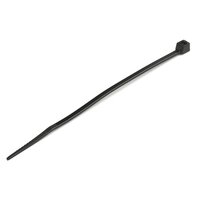 StarTech.com Kabelbinder - 100x2 mm - selbstsichernde Nylon-Kabelbinder mit gebogener Spitze - 22 mm Bündeldurchmesser - 8 kg Zugfestigkeit - 94V-2/UL - schwarz - 100 Stück - Lösbarer Kabelbinder - Nylon - Kunststoff - Schwarz - 2,2 cm - V2 - -40 - 85 °C