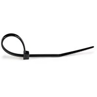 StarTech.com Kabelbinder - 100x2 mm - selbstsichernde Nylon-Kabelbinder mit gebogener Spitze - 22 mm Bündeldurchmesser - 8 kg Zugfestigkeit - 94V-2/UL - schwarz - 100 Stück - Lösbarer Kabelbinder - Nylon - Kunststoff - Schwarz - 2,2 cm - V2 - -40 - 85 °C