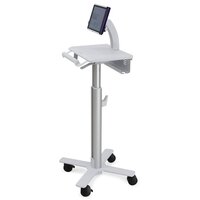 Ergotron StyleView Tablet Cart, SV10, Multimedia-Wagen, Aluminium, Weiß, Tablet, 75 x 75,100 x 100 mm, 0 - 128°, 4 Rad/Räder