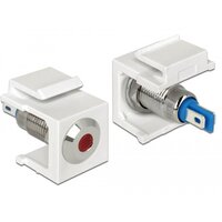 Delock 86433 - Keystone LED - Blau - Rot - Edelstahl -...
