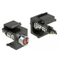 Delock 86459 - Keystone LED - Schwarz - Rot - Edelstahl -...
