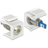 Delock 86436 - Keystone LED - Blau - Edelstahl - Weiß - Gelb - 6 DC - 3 A - 16,3 mm - 27,3 mm
