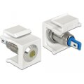 Delock 86436 - Keystone LED - Blau - Edelstahl - Weiß - Gelb - 6 DC - 3 A - 16,3 mm - 27,3 mm