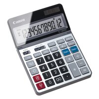 Canon TS-1200TSC, Desktop, Einfacher Taschenrechner, 12 Ziffern, Display klappbar, Akku, Metallisch