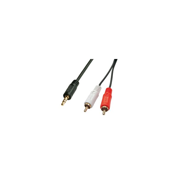Lindy Premium - Audiokabel - RCA x 2 (M) bis stereo mini jack (W)