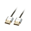 Lindy CROMO Slim High Speed HDMI Cable with Ethernet - Video-/Audio-/Netzwerkkabel - HDMI