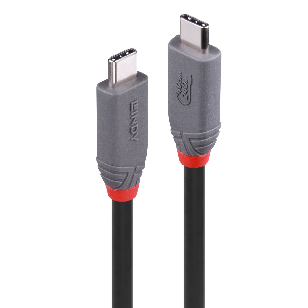 Lindy USB4 240W Typ C Kabel 40Gbit/s Anthra Line - Kabel - Digital/Daten