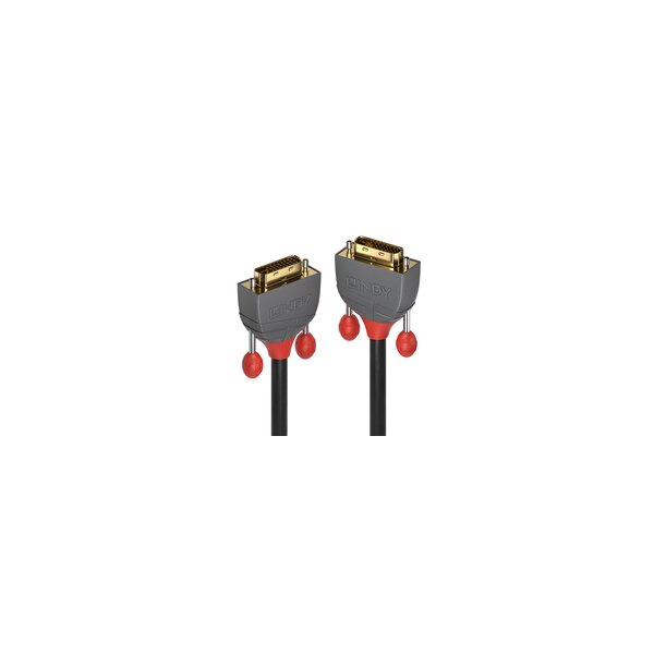 Lindy 36220 0.5m DVI-D DVI-D Grau DVI-Kabel