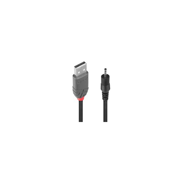 Lindy USB-Ladekabel - 4-poliger USB-Anschluss Typ A (nur Strom) (M) - DC jack 2.3 mm (ID: 0.7 mm) (M)
