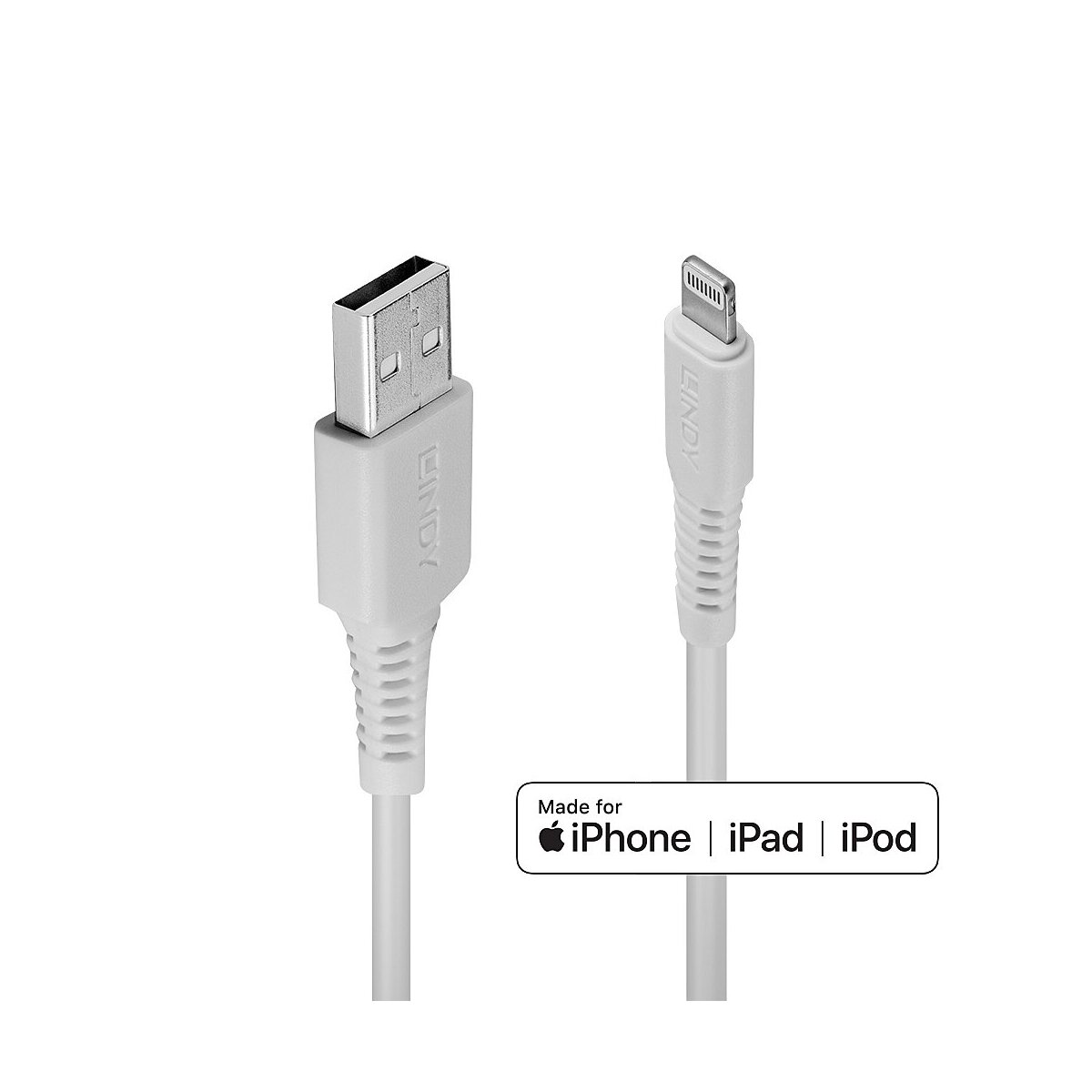 Lindy 31325 0.5m USB A Männlich Männlich Weiß USB Kabel