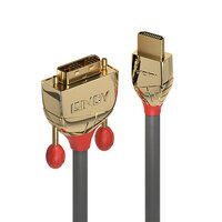 Lindy 36199 HDMI DVI-D Gold Kabelschnittstellen-/adapter