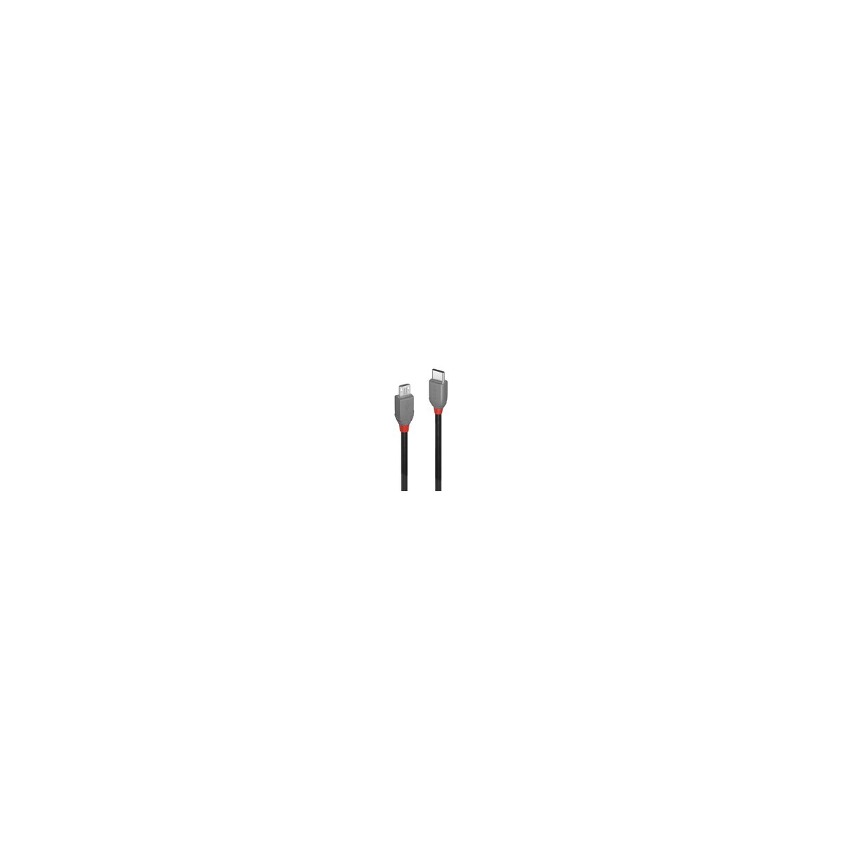 Lindy 36891 1m USB C Micro-USB B Männlich Männlich Schwarz - Grau USB Kabel