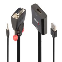 Lindy 38284 - VGA (D-Sub) + 3.5mm - HDMI + USB -...
