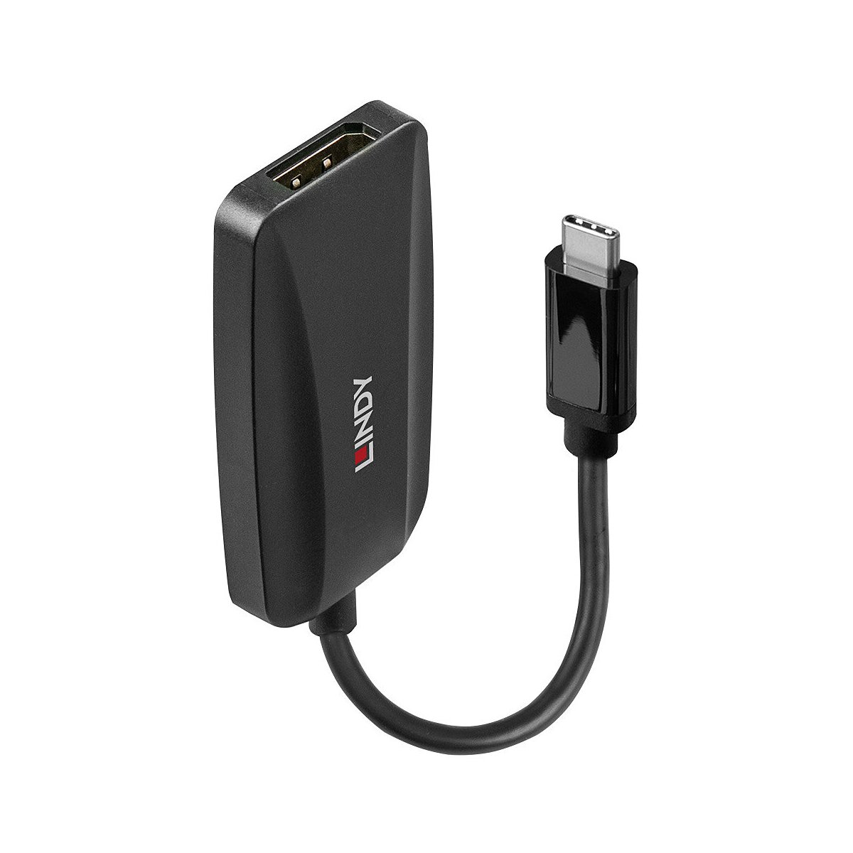 Lindy 43337 - 0,13 m - USB Typ-C - DisplayPort - Männlich - Weiblich - Gerade