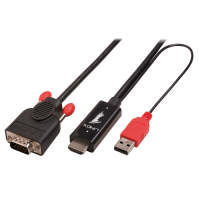 Lindy Videokabel - HDMI / VGA / USB - HD-15 (M)