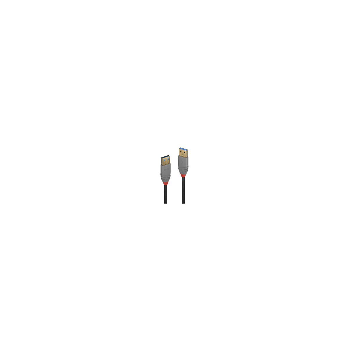 Lindy 36754 USB Kabel 5 m USB A Männlich Schwarz - Grau