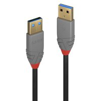 Lindy 36753 USB Kabel 3 m USB A Männlich Schwarz - Grau