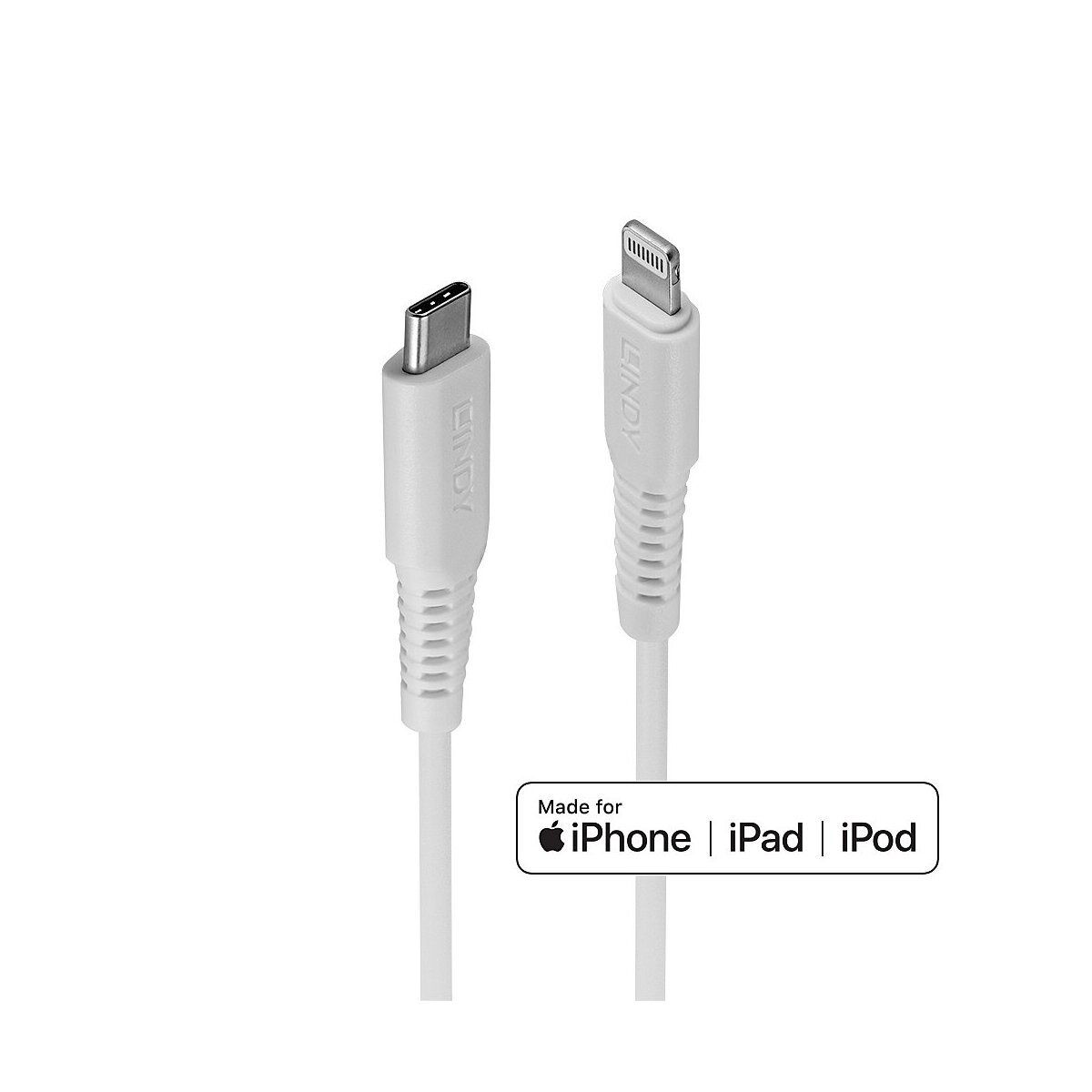 Lindy 31316 - 1 m - Lightning - USB C - Männlich - Männlich - Weiß