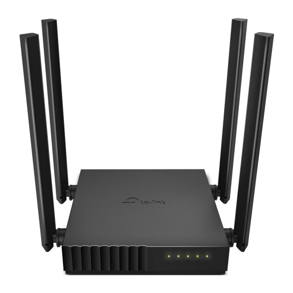 TP-LINK Archer C50 V6 - Wi-Fi 5 (802.11ac) - Dual-Band (2,4 GHz/5 GHz) - Ethernet/LAN - Schwarz - Weiß - Tabletop-Router