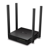 TP-LINK Archer C50 V6 - Wi-Fi 5 (802.11ac) - Dual-Band (2,4 GHz/5 GHz) - Ethernet/LAN - Schwarz - Weiß - Tabletop-Router