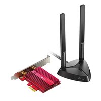TP-LINK AX3000 Wi-Fi 6 Bluetooth 5.0 PCIe-Adapter, Eingebaut, Kabellos, PCI Express, WLAN / Bluetooth, 2402 Mbit/s, Schwarz, Rot