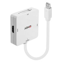 Lindy Mini DisplayPort 1.2 to HDMI, VGA & DVI-D...