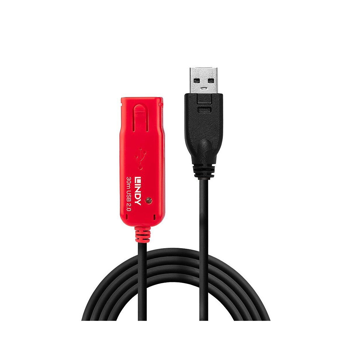 Lindy 42923 30m USB A USB A Schwarz - Rot USB Kabel