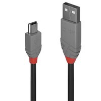 Lindy Anthra Line USB Kabel 0,5 m USB A Mini-USB B...
